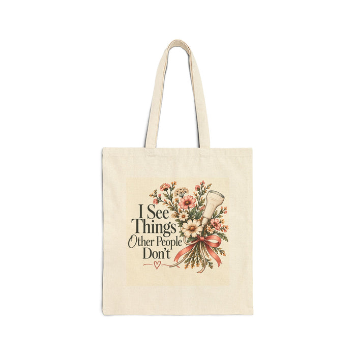 Sonographer Tote Bag - I See Things Design 1