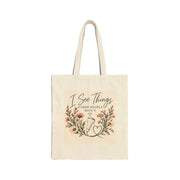 Front view of I See Things — Sonographer Tote, Design 3