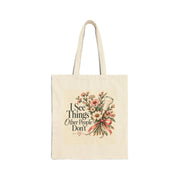 Front view of I See Things — Sonographer Tote, Design 1