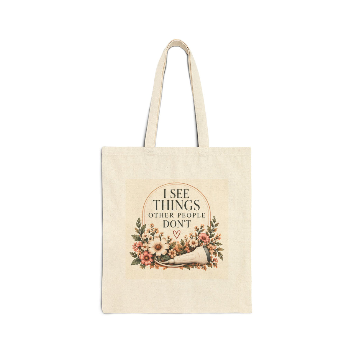 Front view of I See Things — Sonographer Tote, Design 4